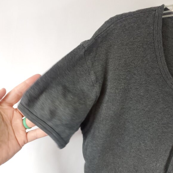 Victoria Secret Y2K Dark Grey Womens Underware One Piece Shrt Slv Button Up Sz S - Picture 5 of 10